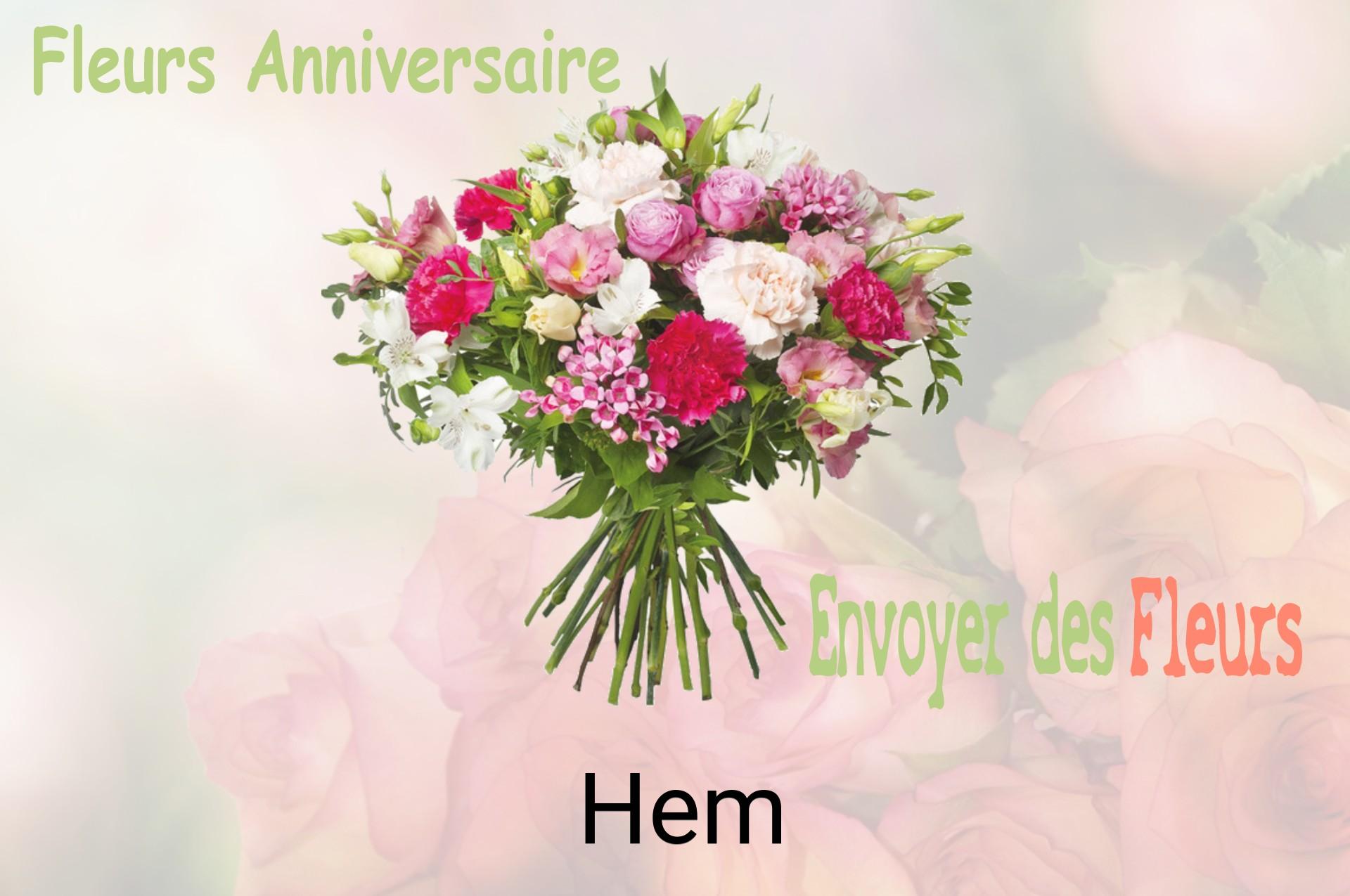 Bouquet de fleurs d’anniversaire livré à Hem